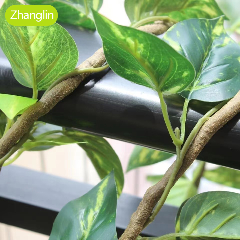 人工植物のつる、緑の葉、枯れ葉のつる、壁掛け装飾つる、家の室 - Monstera Adansonii のレビューと価格