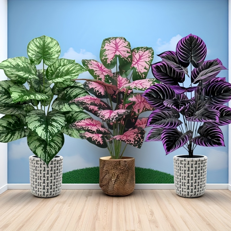 3 個 60 センチメートル大型人工緑の植物セット庭の装飾  - Monstera Adansonii のレビューと価格