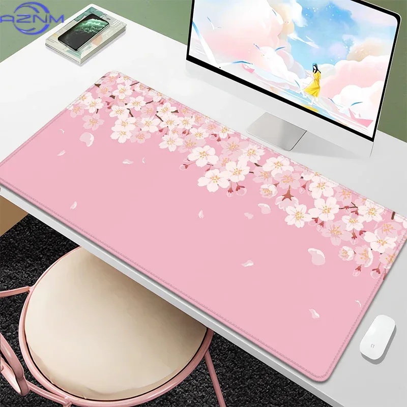 パープルブロッサムデスクマット かわいいパステルパープル ラ - Tradescantia Purple のレビューと価格