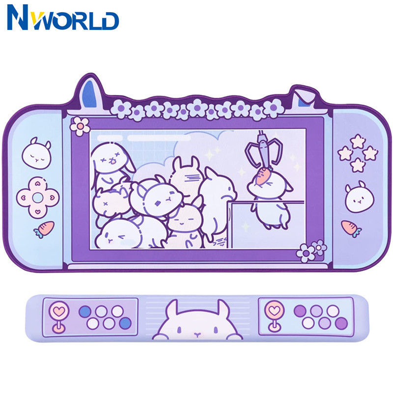 大型Kawaii-ゲーム用マウスパッド,かわいいピンク,紫, - Tradescantia Purple のレビューと価格
