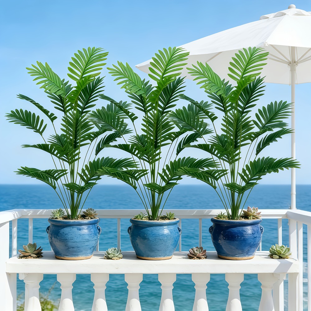 1PC 65-128CM 大型人工ヤシの木 トロピカルグリー - Monstera Adansonii のレビューと価格