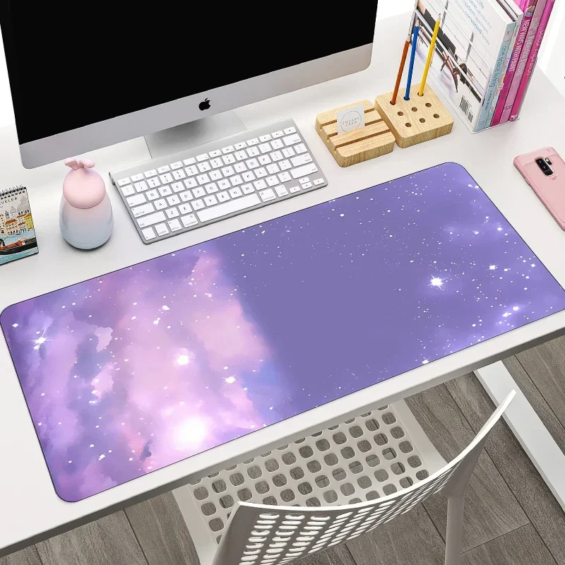 パープルのかわいいクラウドゲーミングマウスパッド、滑り止めゴ - Tradescantia Purple のレビューと価格