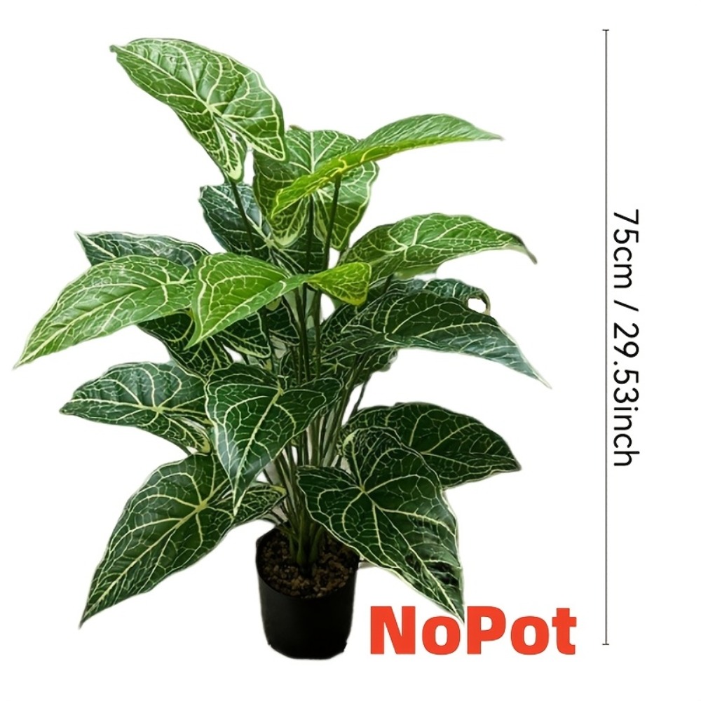 1PC 24枚入り 人工グリーンフェアリータロ葉 モンステラ - Monstera Adansonii のレビューと価格